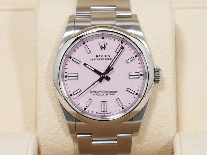 ロレックス オイスターパーペチュアル36 Ref.126000 ステンレススチール キャンディピンク文字盤