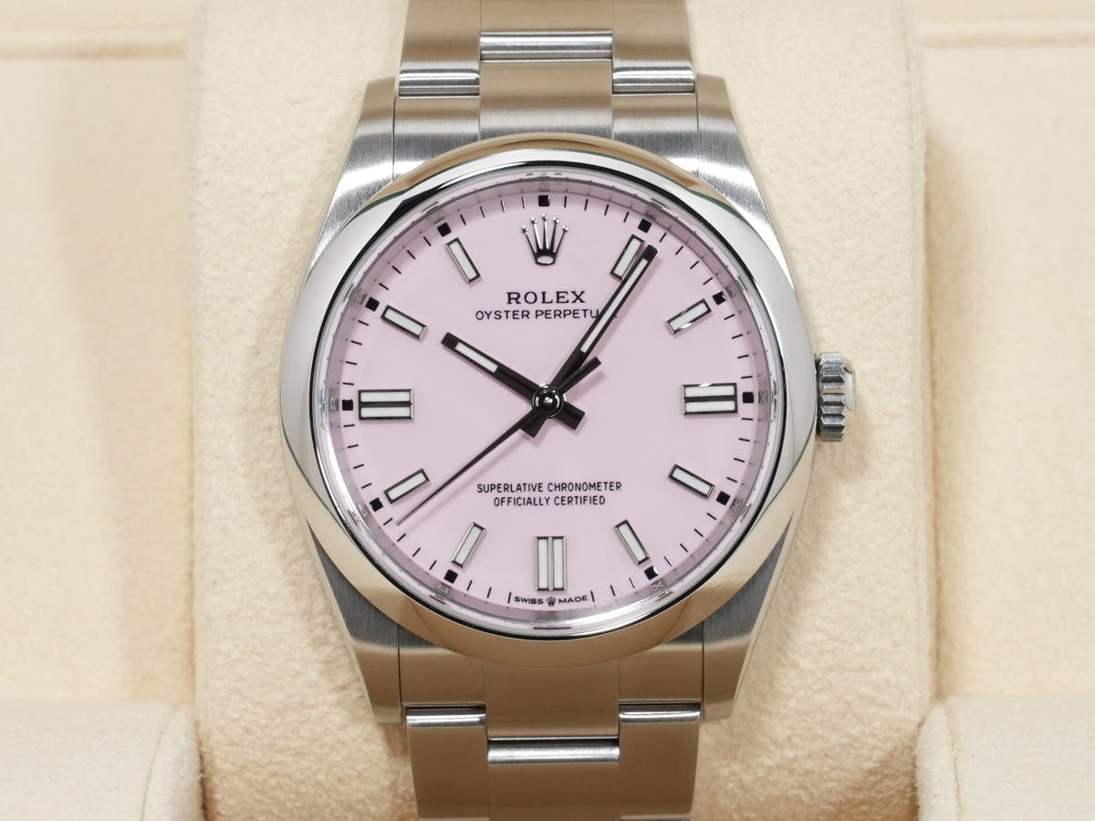 ロレックス オイスターパーペチュアル36 Ref.126000 SS キャンディピンク文字盤 美品 ijrf43w3