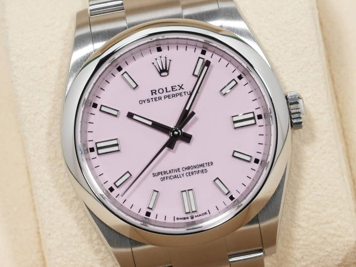 ロレックス オイスターパーペチュアル36 Ref.126000 ステンレススチール キャンディピンク文字盤