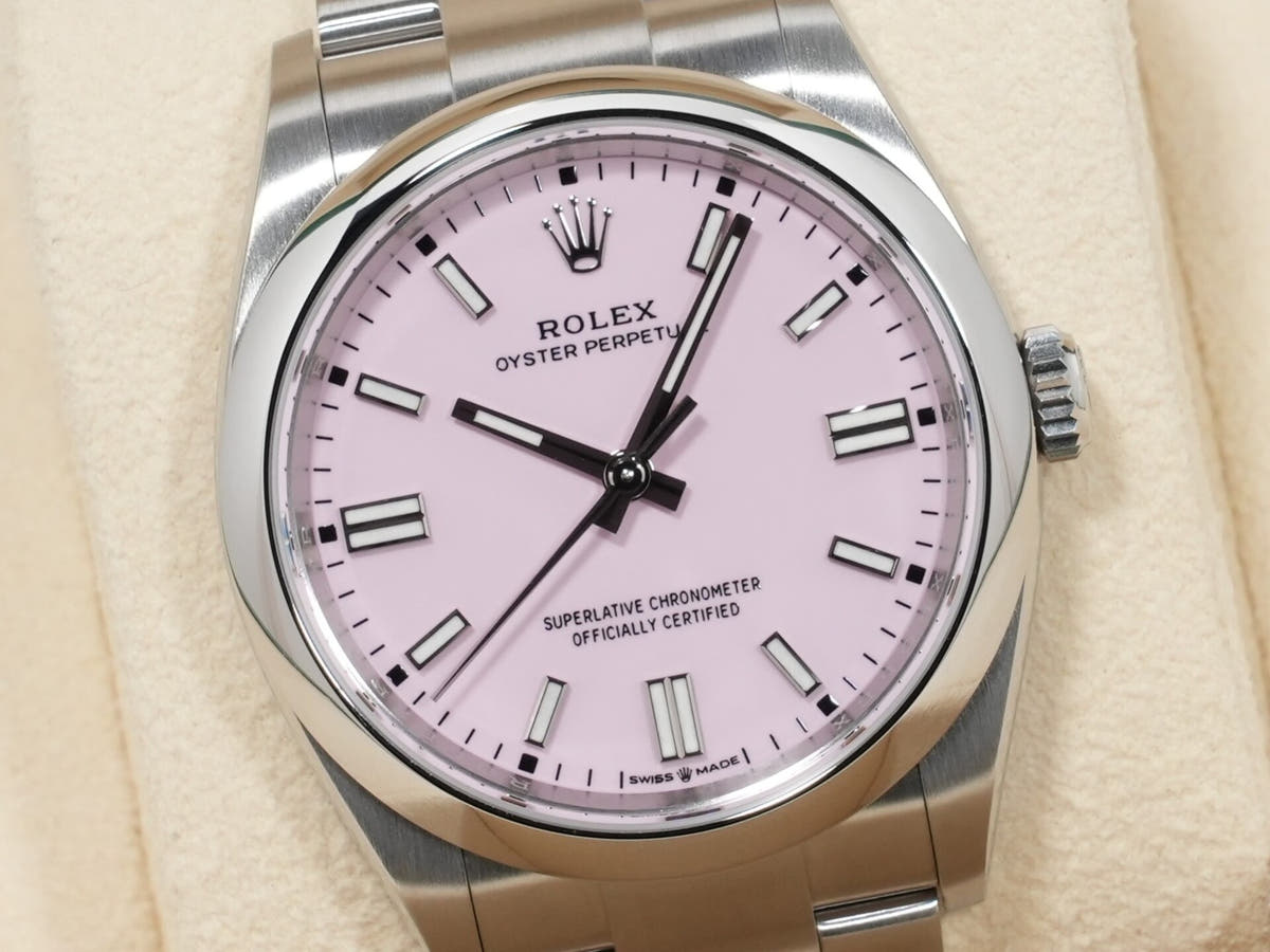 ロレックス オイスターパーペチュアル36 Ref.126000 SS キャンディピンク文字盤 美品 ijrf43w3