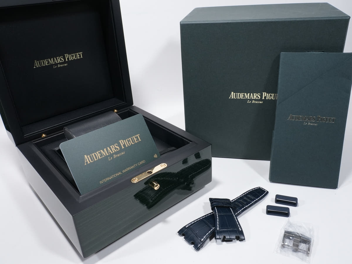Audemars Piguet Royal Oak Offshore Chronograph Ref. 26480TI.OO.A027CA.01 TI Blue Dial Pre-owned s692w8ad