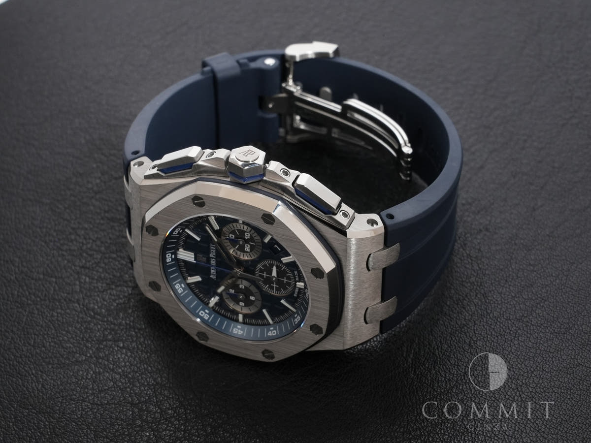 Audemars Piguet Royal Oak Offshore Chronograph Ref. 26480TI.OO.A027CA.01 TI Blue Dial Pre-owned s692w8ad