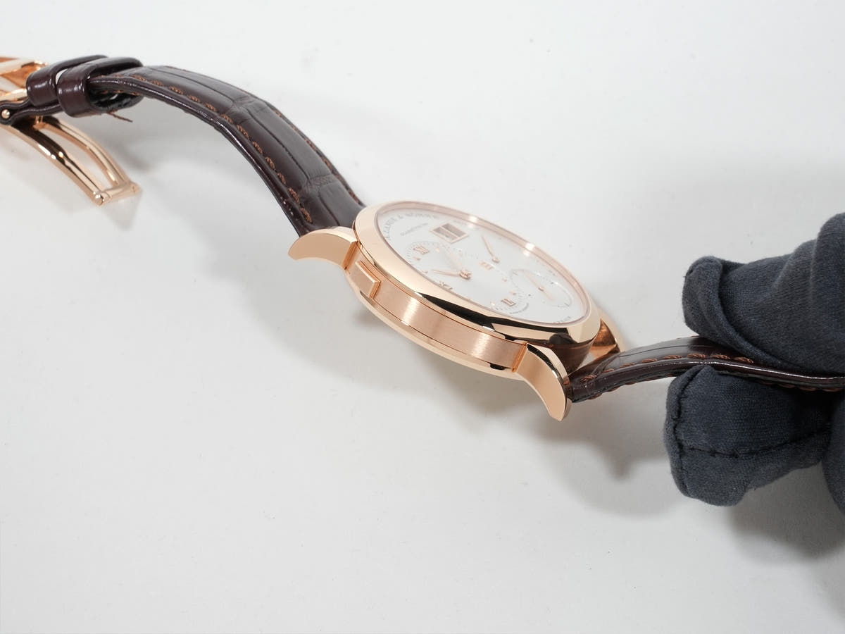 A. Lange &amp; Söhne Lange 1 Ref. 191.032 18KPG Silver Dial Excellent Condition vrcsxw2c