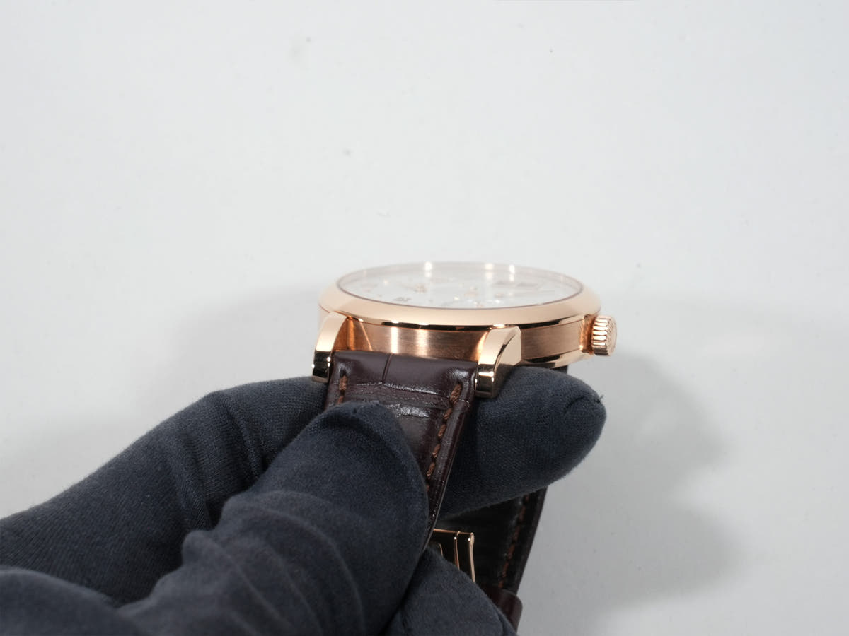 A. Lange &amp; Söhne Lange 1 Ref. 191.032 18KPG Silver Dial Excellent Condition vrcsxw2c