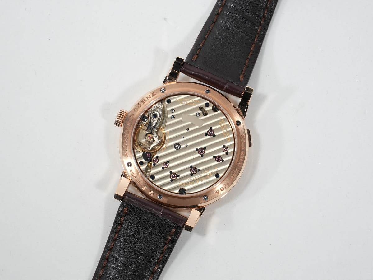 A. Lange &amp; Söhne Lange 1 Ref. 191.032 18KPG Silver Dial Excellent Condition vrcsxw2c