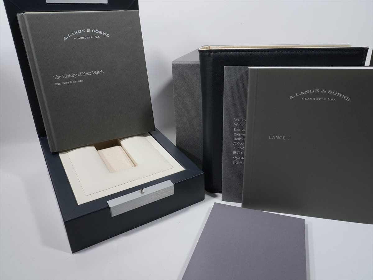 A. Lange &amp; Söhne Lange 1 Ref. 191.032 18KPG Silver Dial Excellent Condition vrcsxw2c