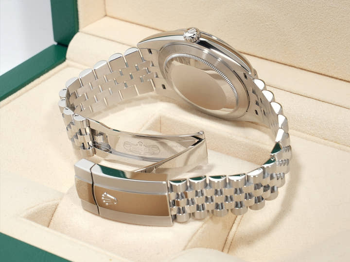 Rolex Datejust 41 Ref. 126300 Stainless Steel Bright Blue Dial