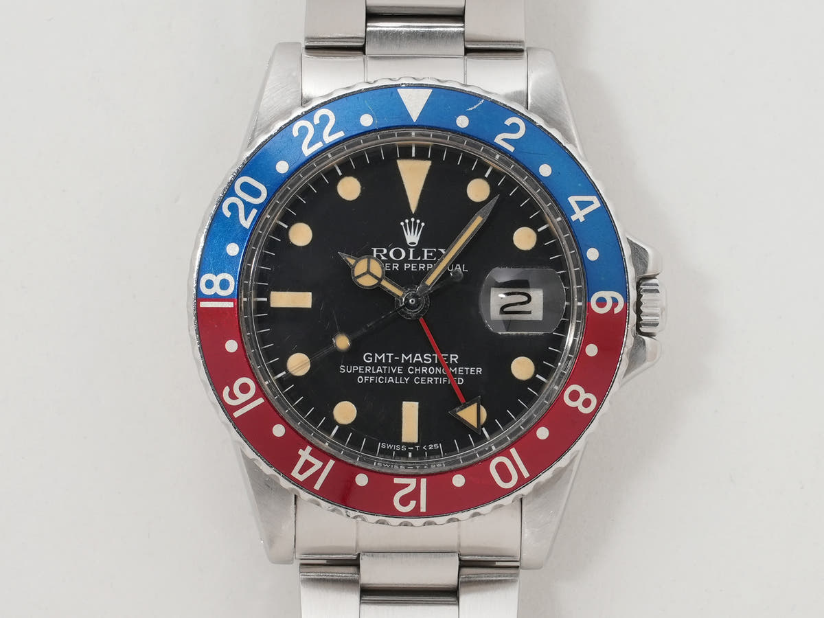 Rolex GMT-Master Ref. 1675 Stainless Steel Black Dial Pre-owned 9q3cw7qs