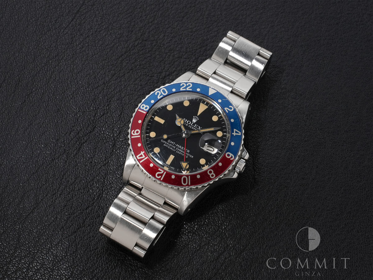 Rolex GMT-Master Ref. 1675 Stainless Steel Black Dial Pre-owned 9q3cw7qs