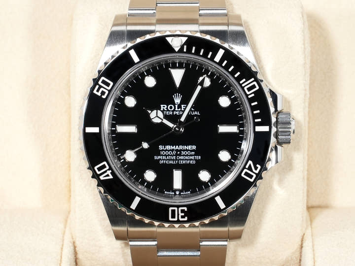 ロレックス サブマリーナー ノンデイト Ref.124060 ステンレススチール ブラック文字盤