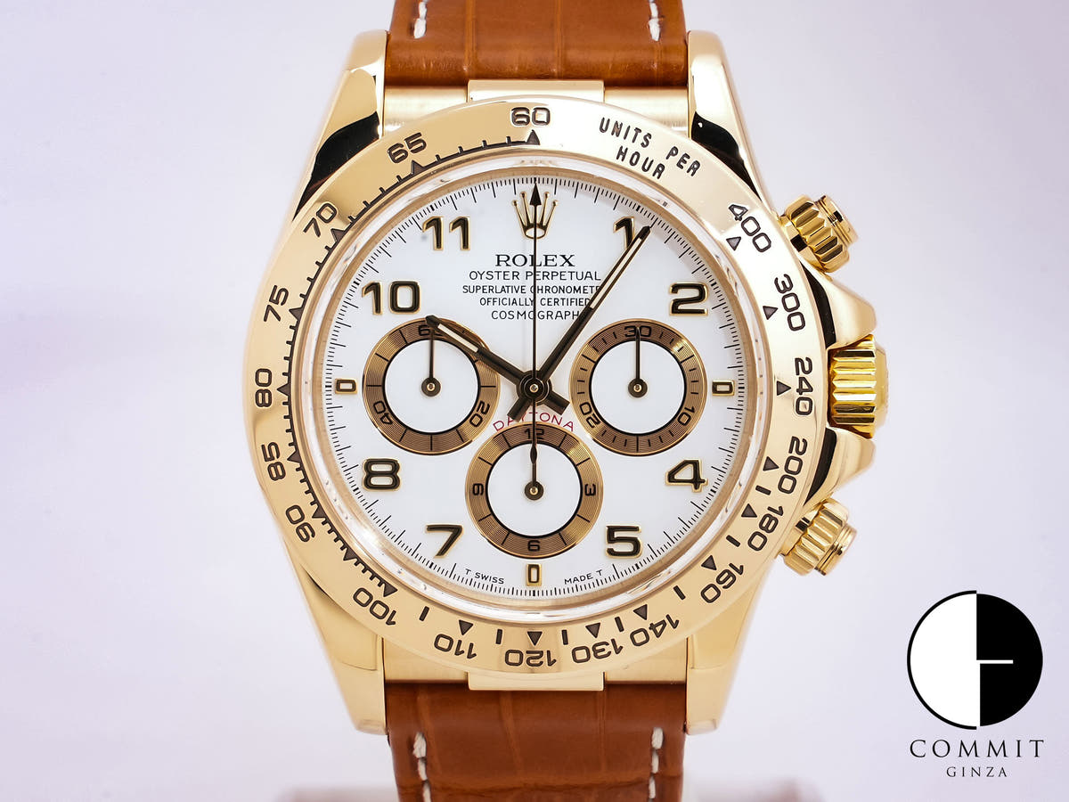 Rolex Daytona El Primero Ref. 16518 18KYG White Dial Excellent Condition Pre-Owned uf6oz8ou