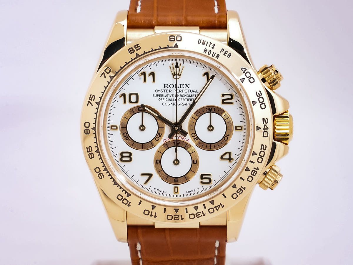 Rolex Daytona El Primero Ref. 16518 18KYG White Dial Excellent Condition Pre-Owned uf6oz8ou