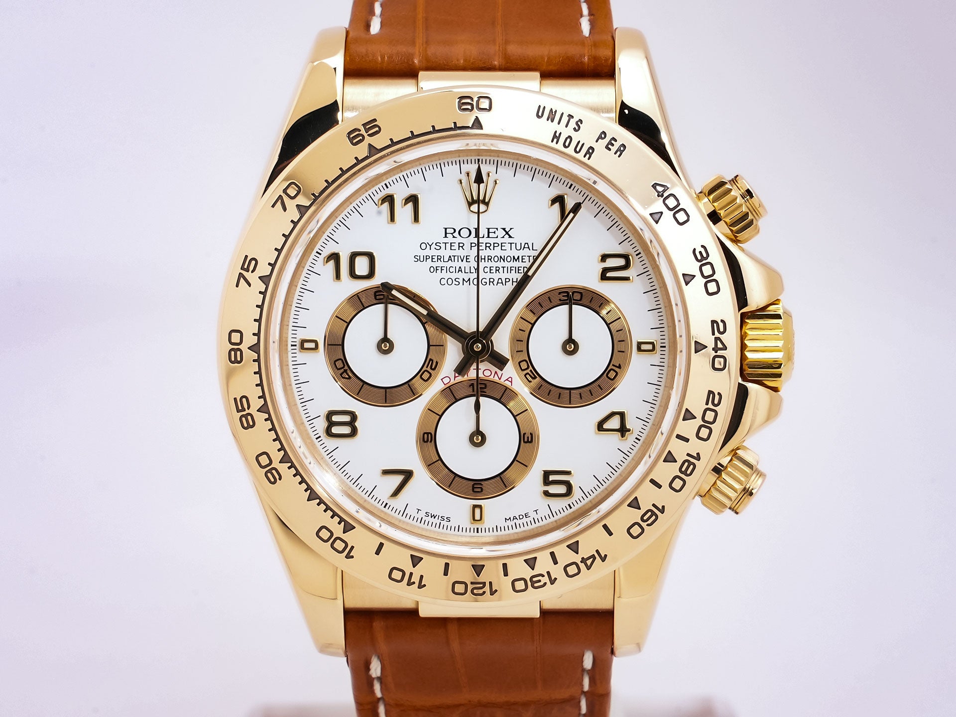ロレックス デイトナ エルプリメロ Ref.16518 18KYG ホワイト文字盤 美中古 uf6oz8ou