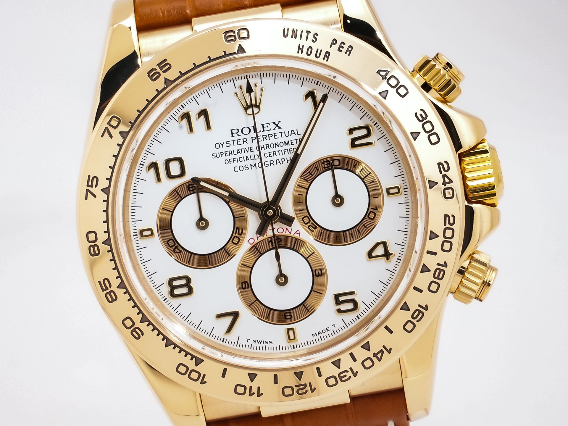 Rolex Daytona El Primero Ref. 16518 18KYG White Dial Excellent Condition Pre-Owned uf6oz8ou