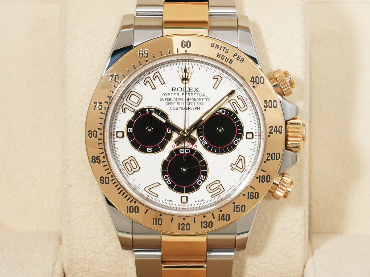 ロレックス デイトナ Ref.116523 SS/YG ホワイトアラビア文字盤 中古 icnoi74t
