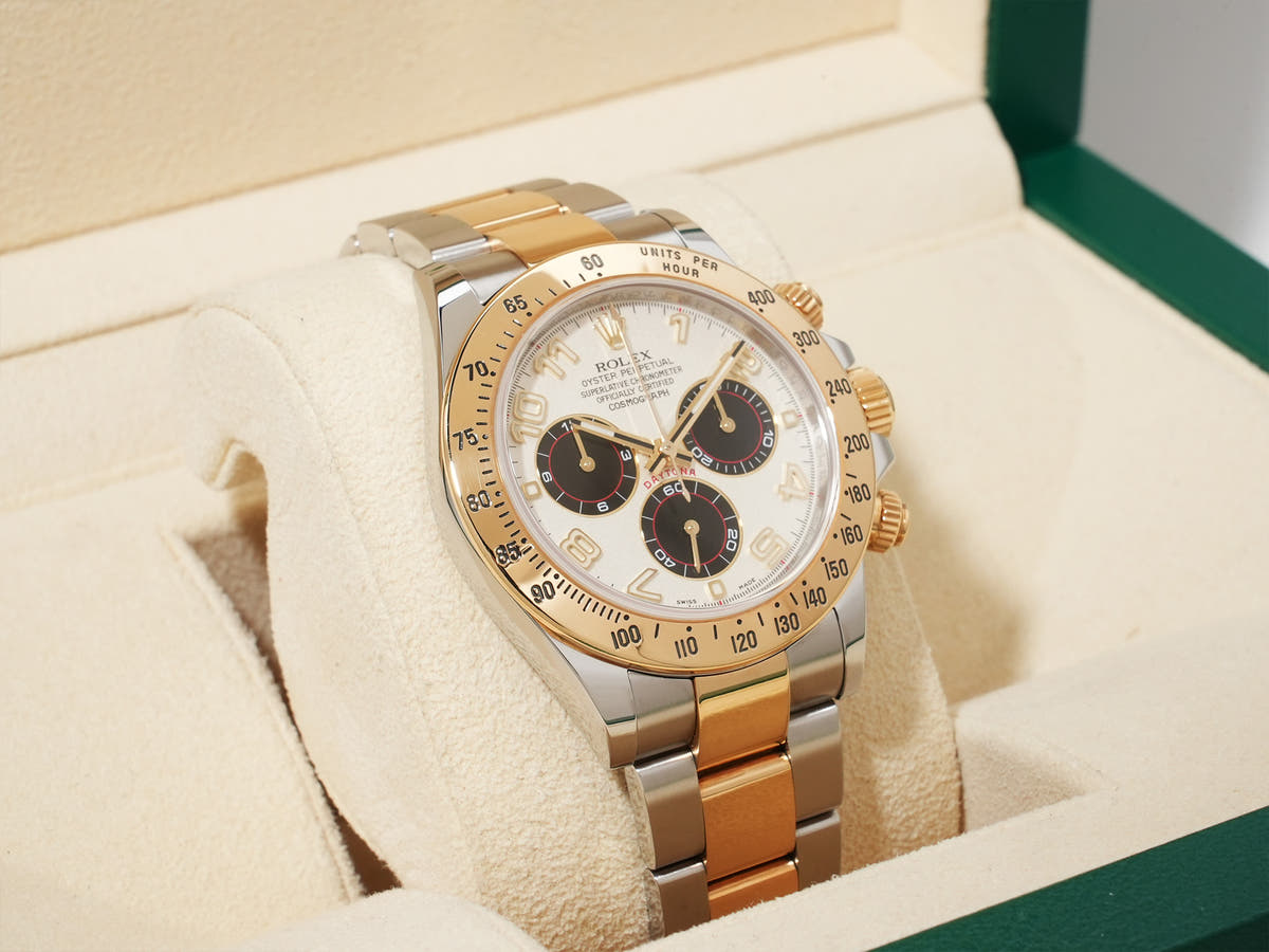 ロレックス デイトナ Ref.116523 SS/YG ホワイトアラビア文字盤 中古 icnoi74t