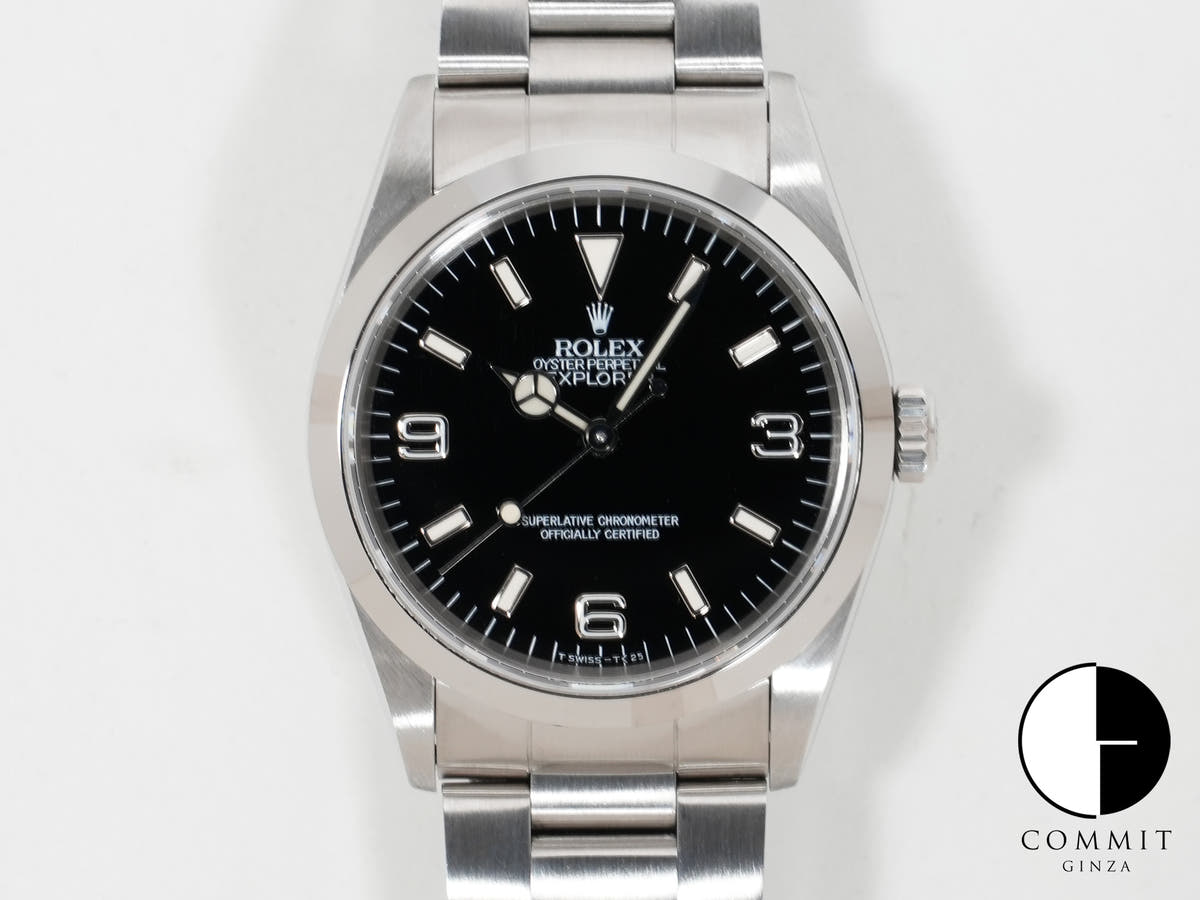 Rolex Explorer I Ref. 14270 Stainless Steel Black Dial Pre-owned t9u6x5xz