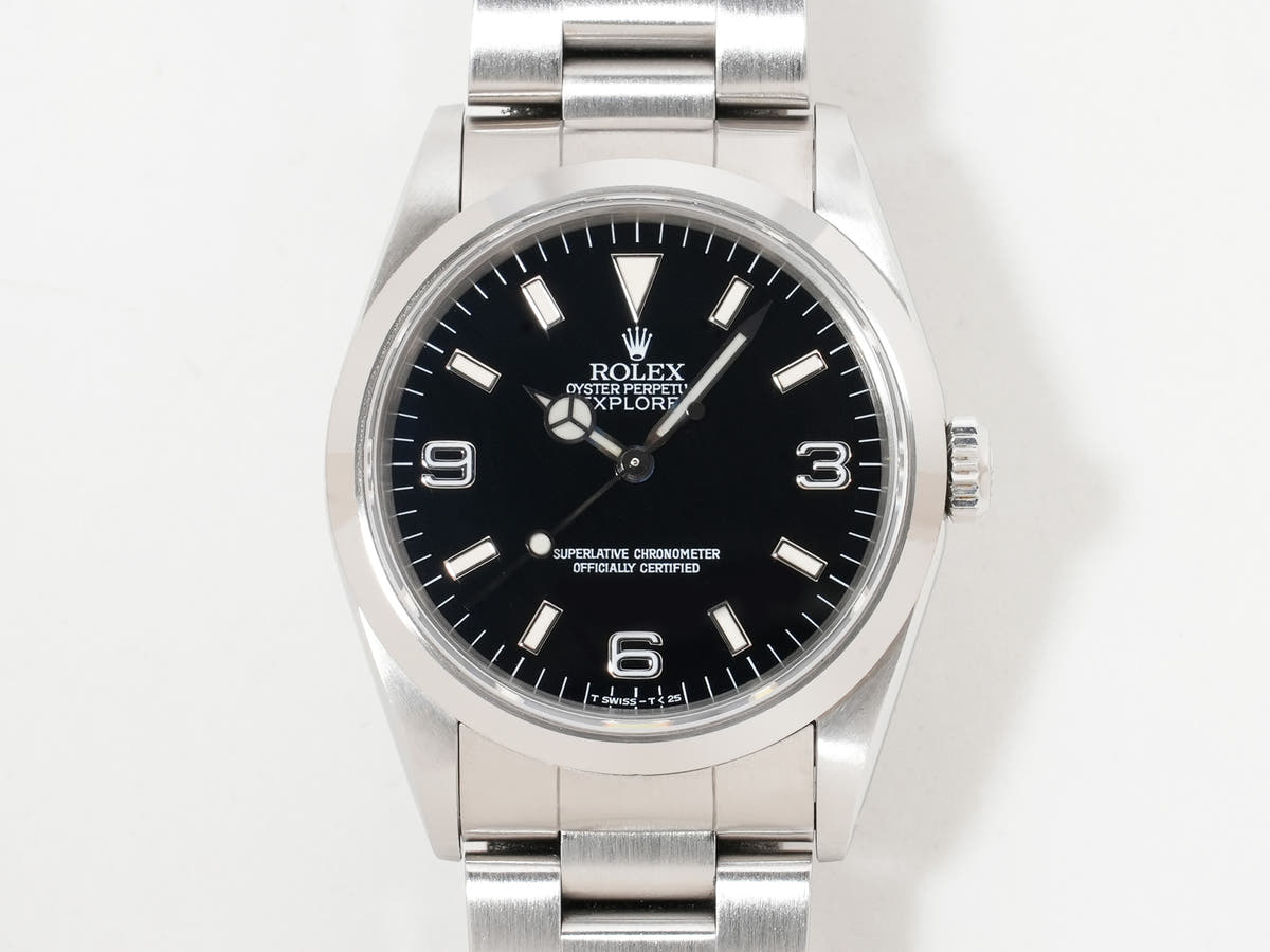ロレックス エクスプローラーⅠ Ref.14270 SS ブラック文字盤 中古 trz6tgiy