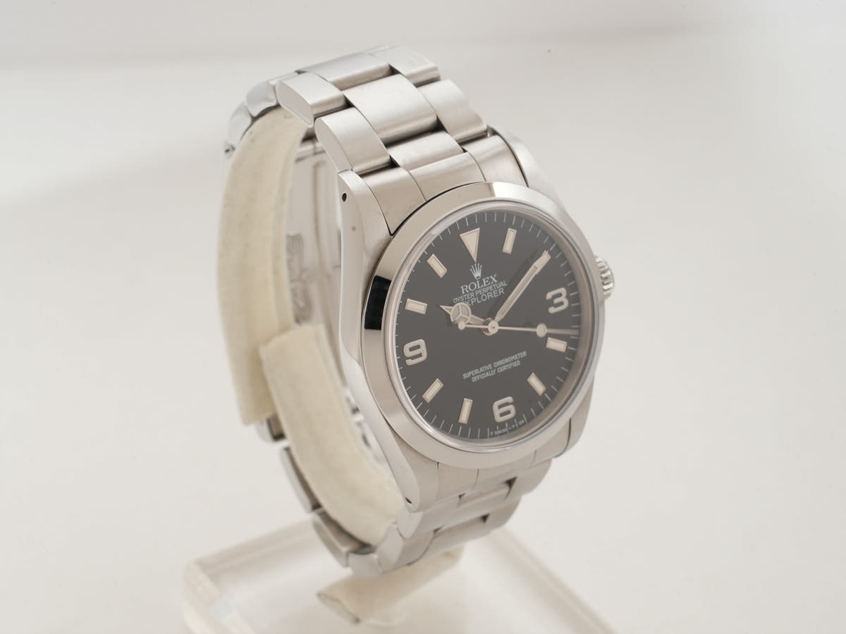 ロレックス エクスプローラーⅠ Ref.14270 SS ブラック文字盤 中古 trz6tgiy