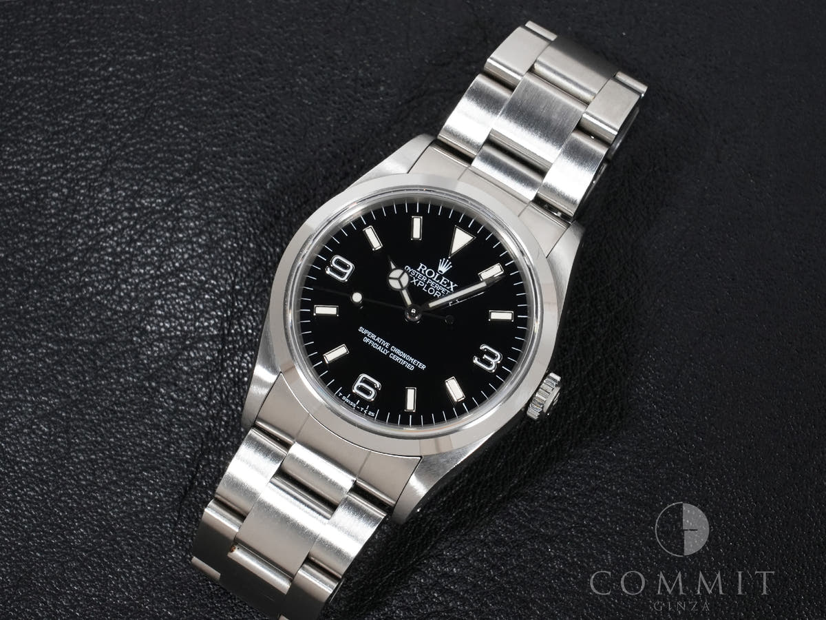 ロレックス エクスプローラーⅠ Ref.14270 SS ブラック文字盤 中古 trz6tgiy