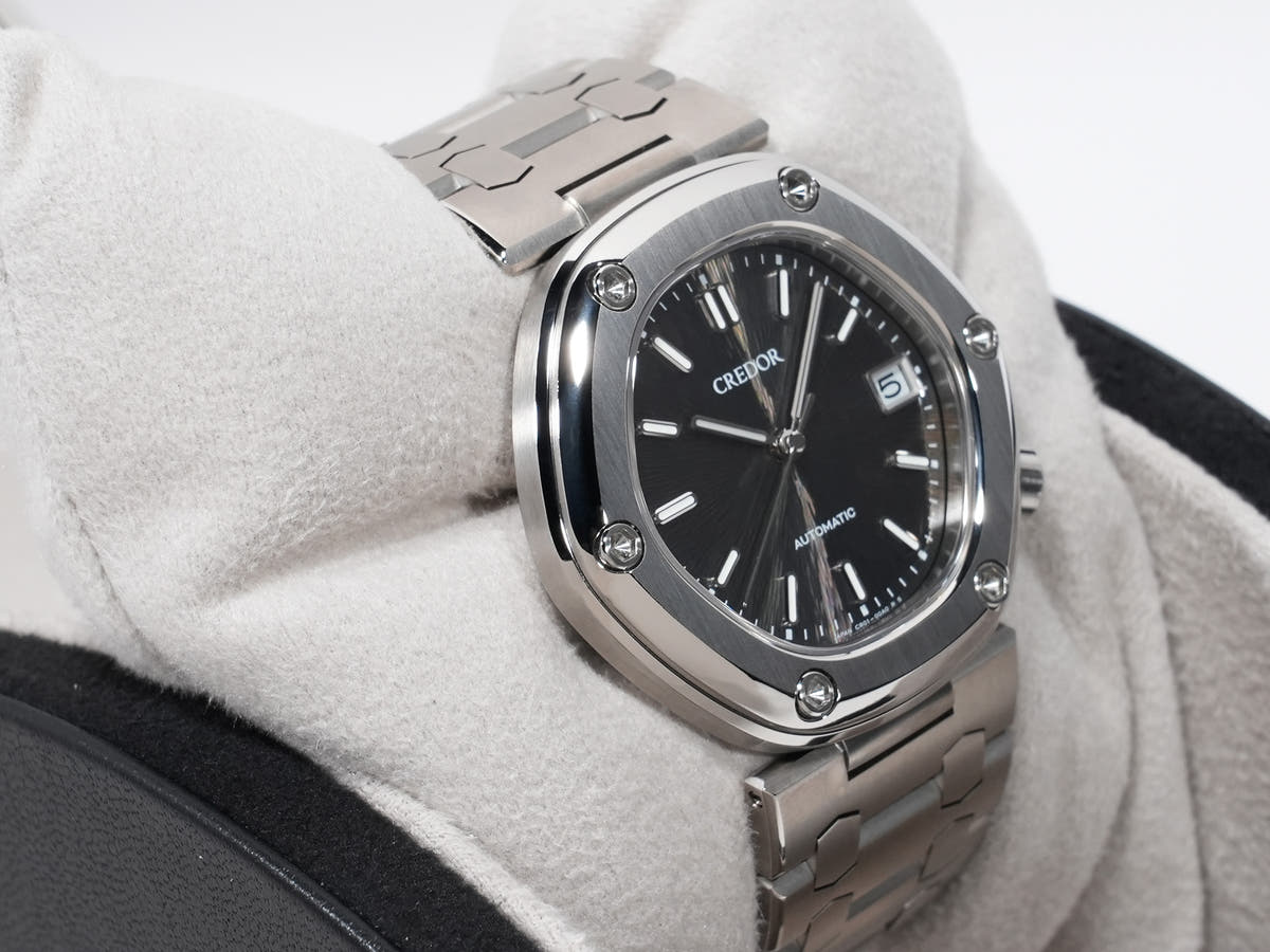 Seiko Credor Locomotive Ref.GCCR999 TI Black Dial Excellent Condition 3drxtj6k