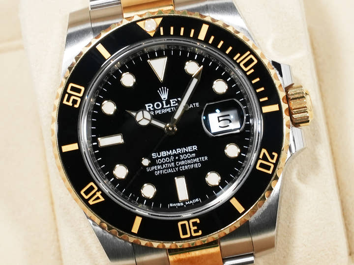 ロレックス サブマリーナー デイト Ref.116613LN ステンレススチール/イエローゴールド ブラック文字盤