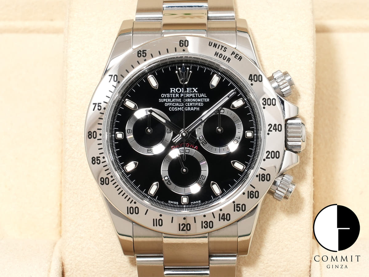 ロレックス デイトナ Ref.116520 SS ブラック文字盤 中古 akkktudi