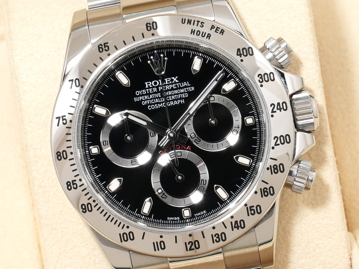 ロレックス デイトナ Ref.116520 SS ブラック文字盤 中古 akkktudi