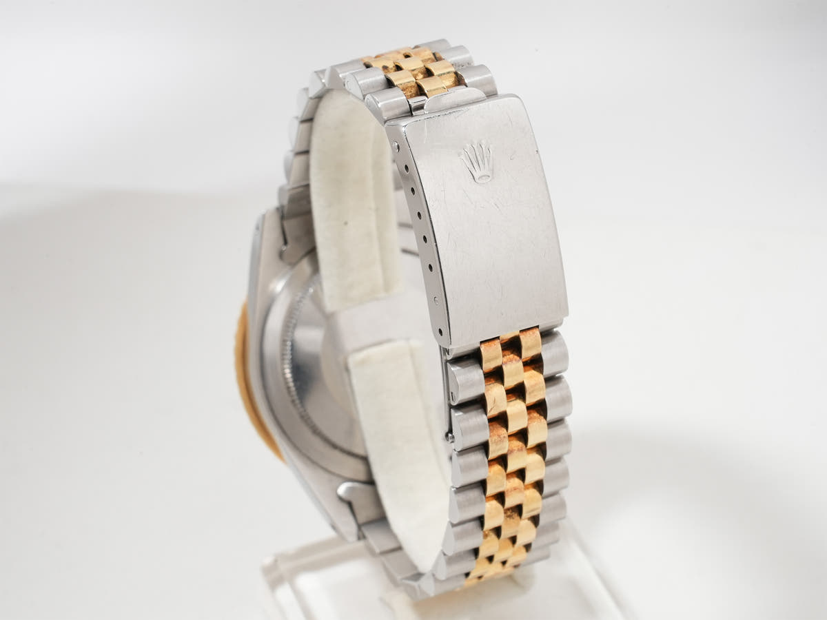 Pre-owned Rolex GMT-Master Ref. 16753 Stainless Steel/Yellow Gold with Brown Dial and Jubilee Bracelet (adcrqdwp)