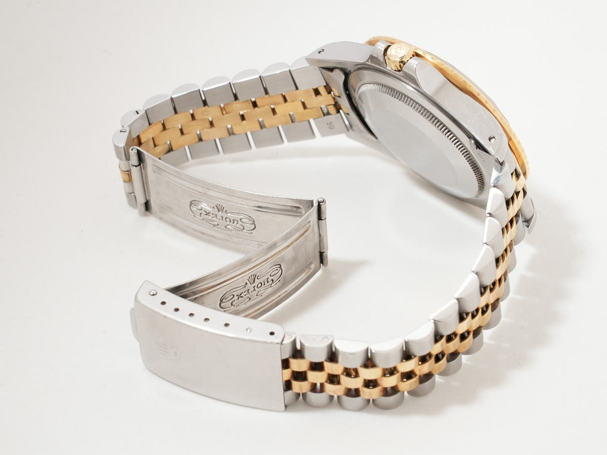 Pre-owned Rolex GMT-Master Ref. 16753 Stainless Steel/Yellow Gold with Brown Dial and Jubilee Bracelet (adcrqdwp)