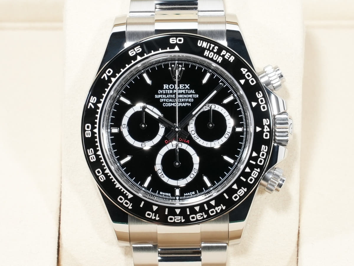 ロレックス デイトナ Ref.126500LN SS ブラック文字盤 未使用 pvff5i8t