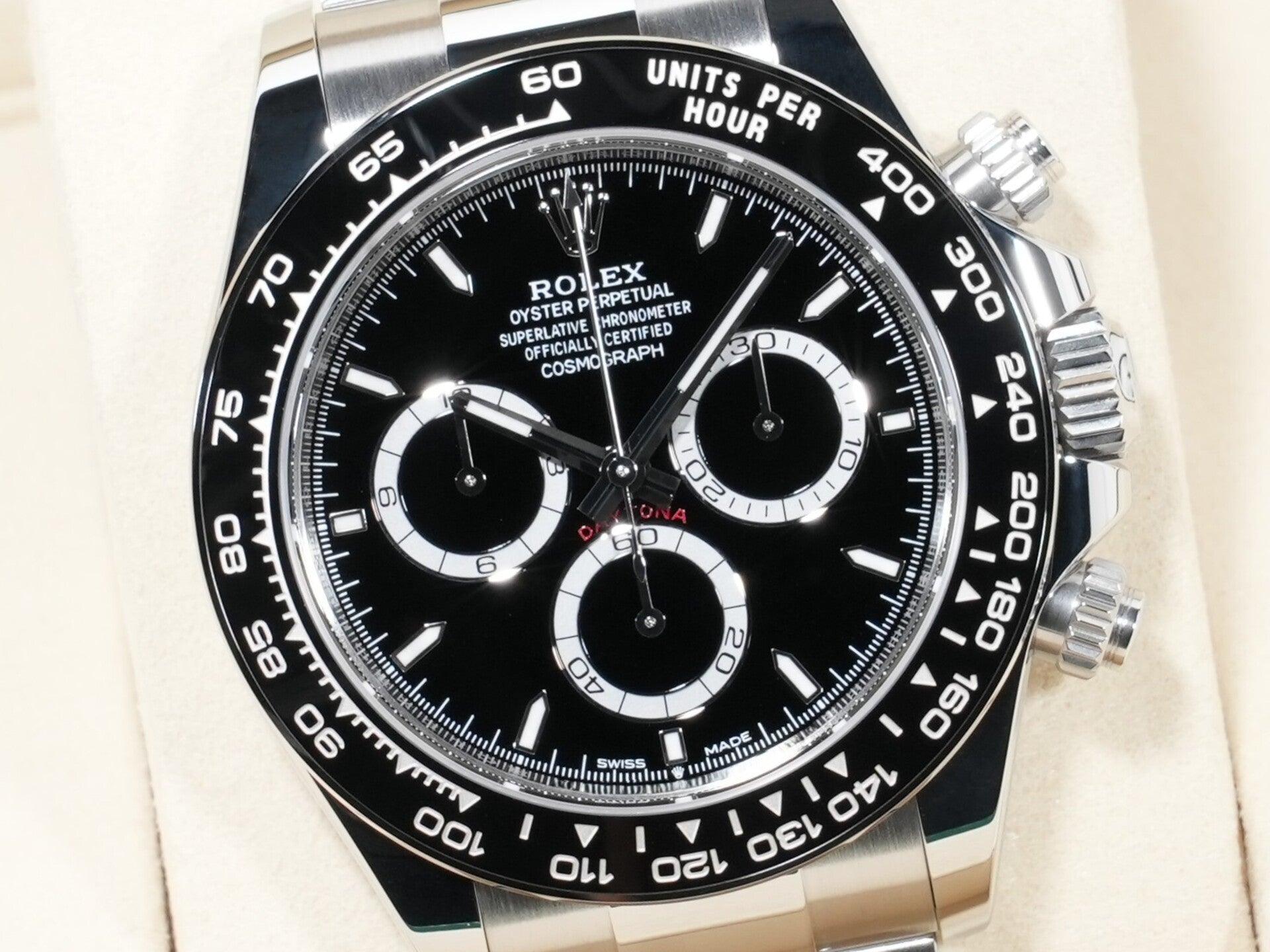 ロレックス デイトナ Ref.126500LN SS ブラック文字盤 未使用 pvff5i8t