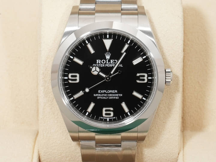 Rolex Explorer I Ref. 214270 Stainless Steel Black Dial
