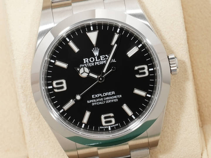 Rolex Explorer I Ref. 214270 Stainless Steel Black Dial
