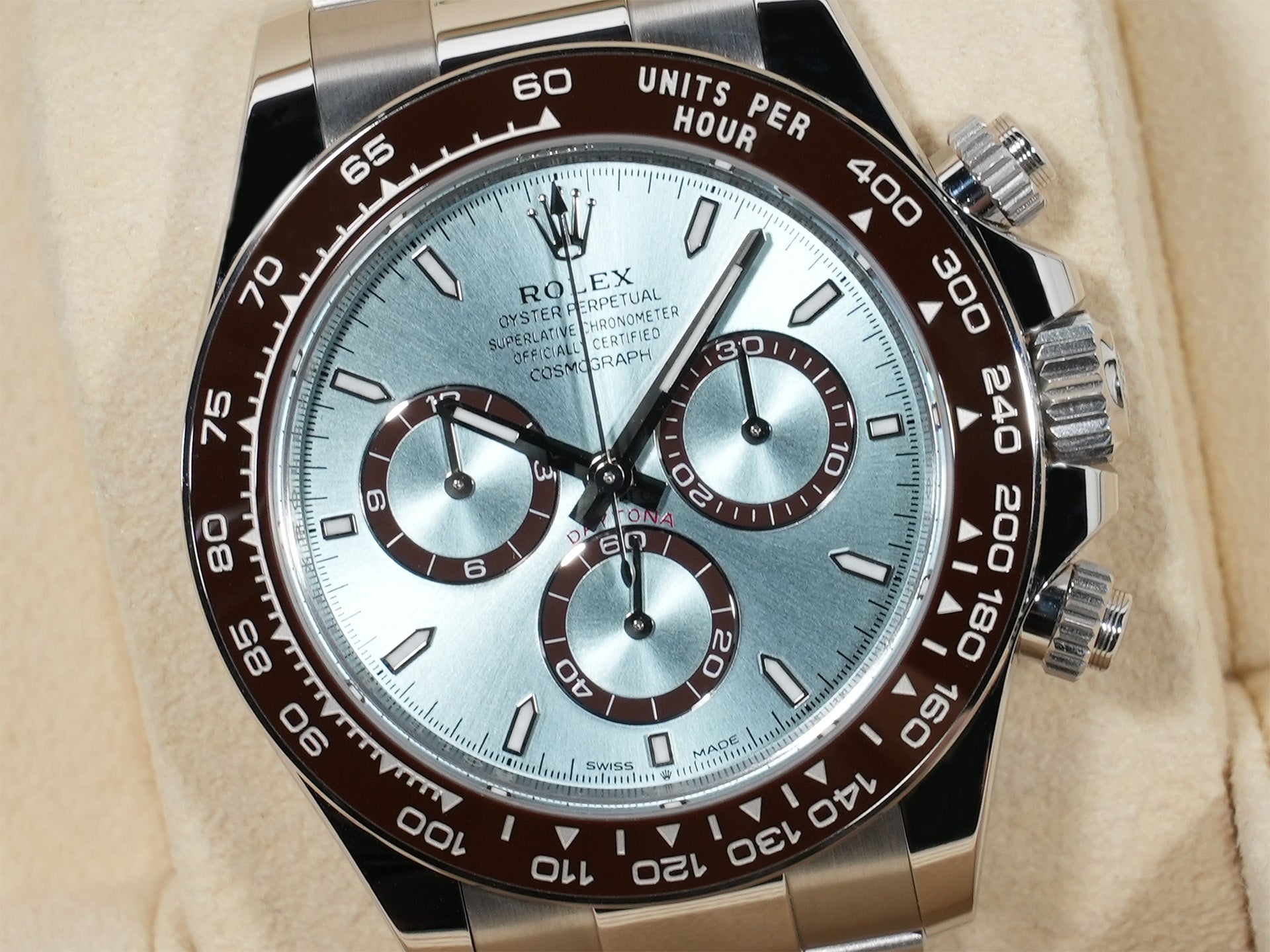 ロレックス デイトナ Ref.126506 PT アイスブルー文字盤 未使用 xk24d87o