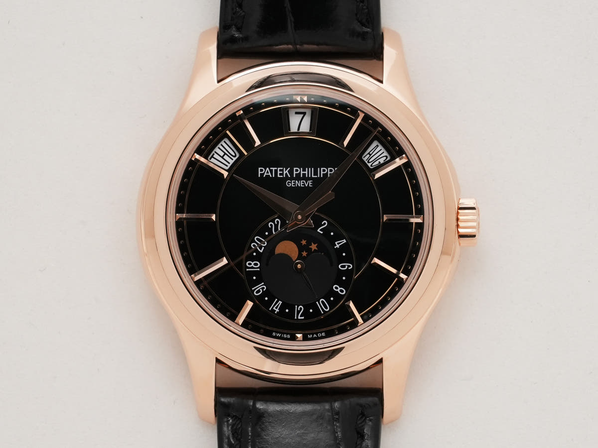 パテックフィリップ アニュアルカレンダー Ref.5205R-010 18KRG ブラック文字盤 美品 ndod6s6h