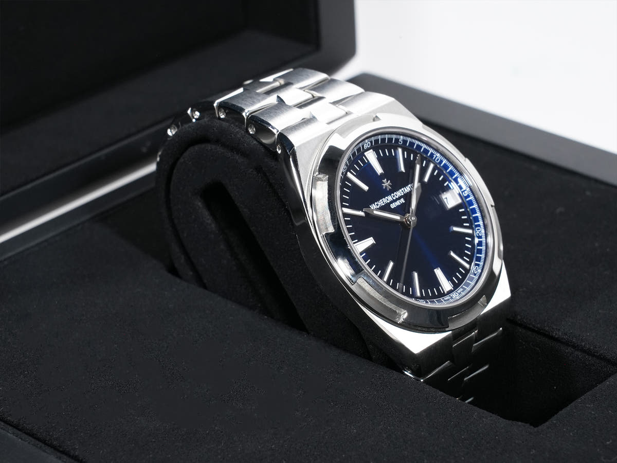 Vacheron Constantin Overseas Ref. 4500V/110A-B128 SS Blue Dial, Pre-owned (Good Condition)  vzwnmqcr
