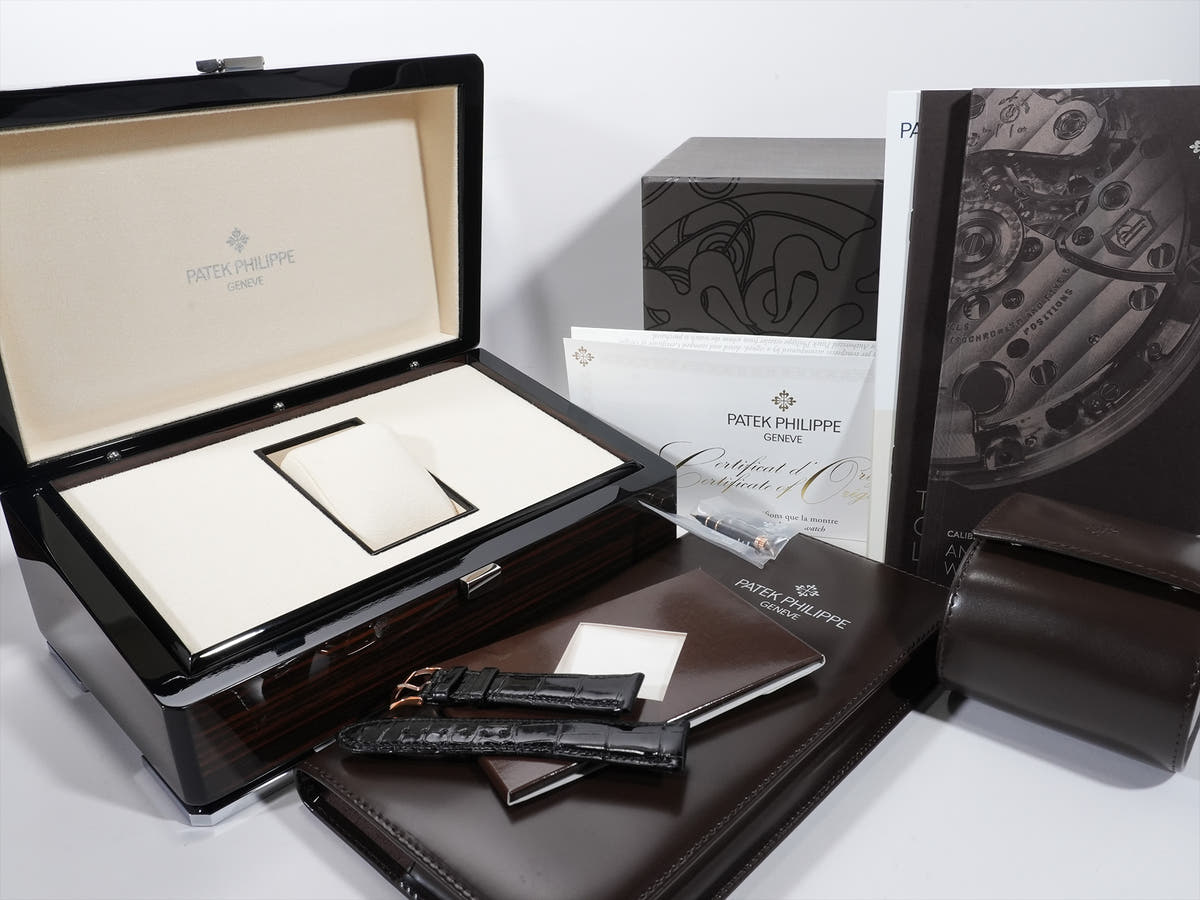 パテックフィリップ アニュアルカレンダー Ref.5205R-010 18KRG ブラック文字盤 美品 ndod6s6h