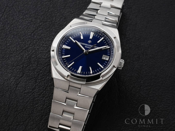ヴァシュロンコンスタンタン オーヴァーシーズ Ref.4500V/110A-B128 SS ブルー文字盤 美中古 vzwnmqcr