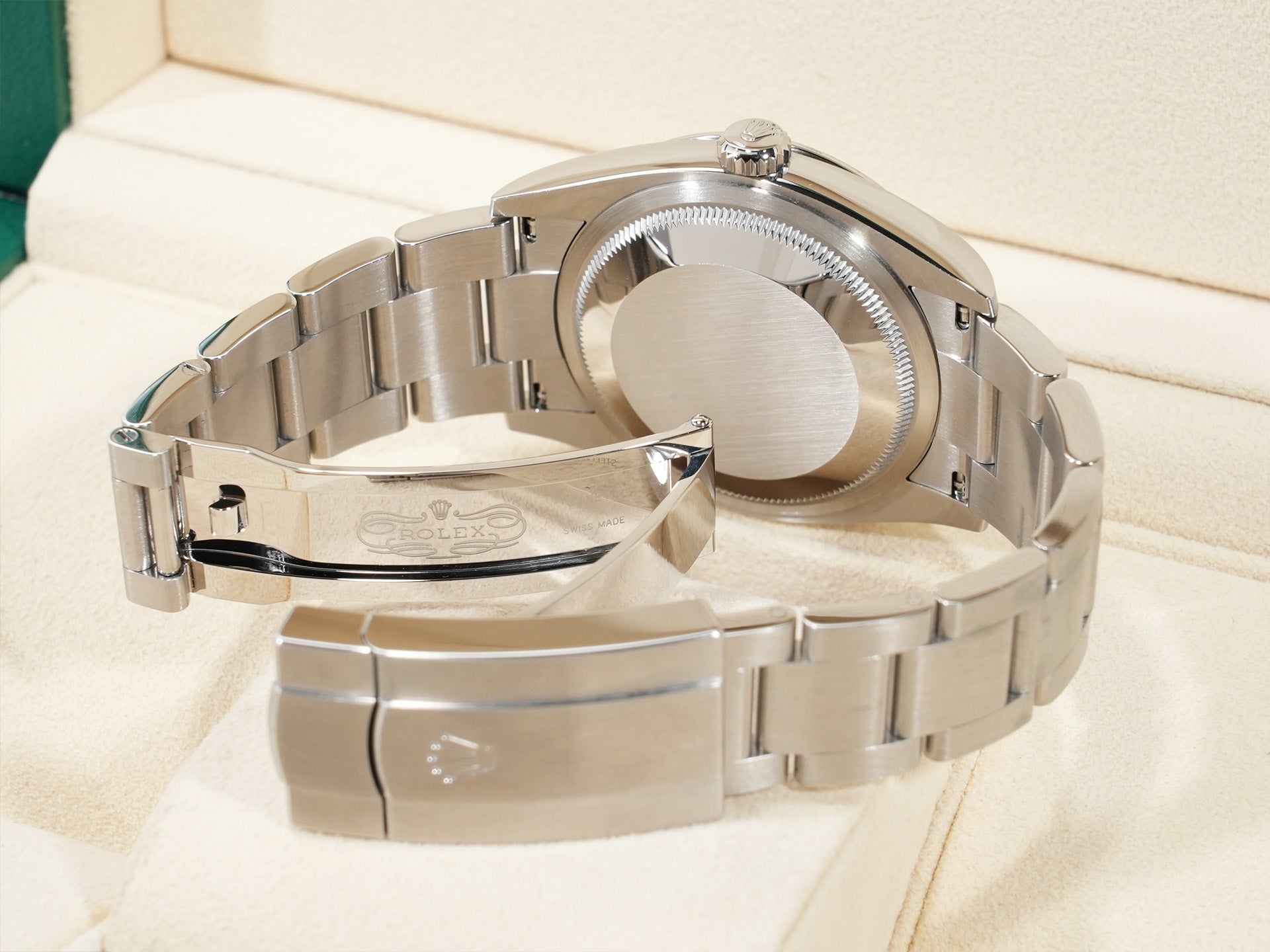 ロレックス オイスターパーペチュアル36 Ref.126000 SS ターコイズ文字盤 美中古 m9f7677p