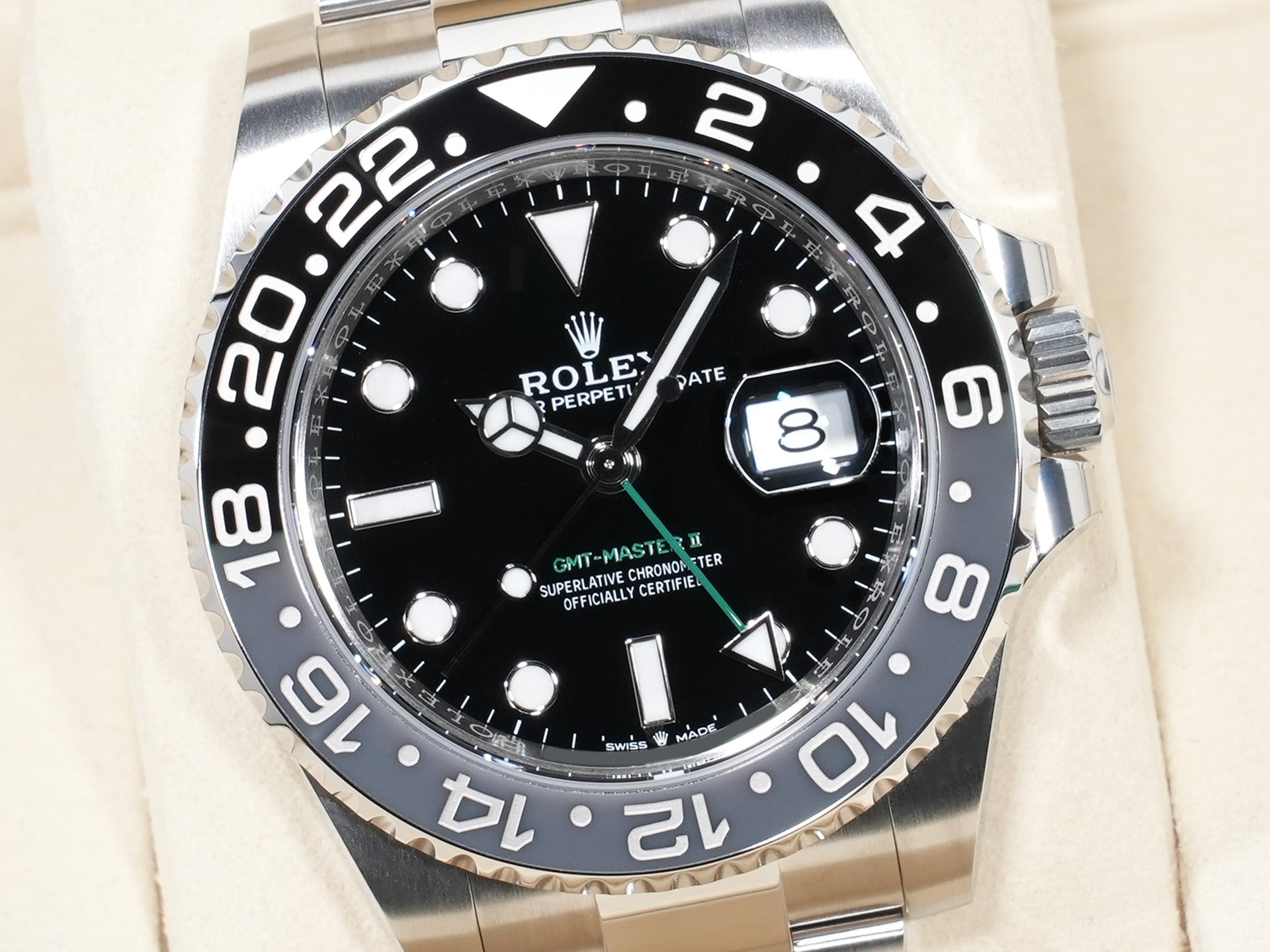 ロレックス GMTマスターII Ref.126710GRNR SS ブラック文字盤 オイスターブレスレット 未使用 ub8g6iva