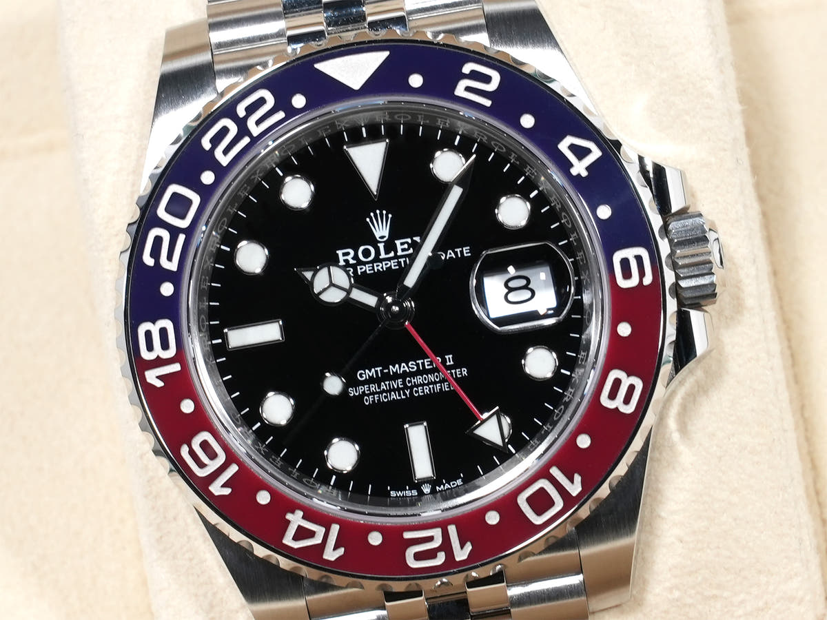 ロレックス GMTマスターII Ref.126710BLRO SS ブラック文字盤 ジュビリーブレスレット 美品 yu8gm3ph