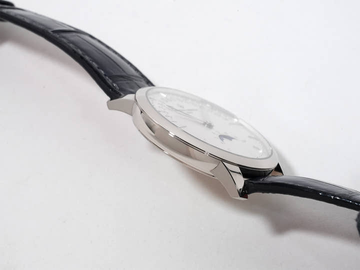 Vacheron Constantin Patrimony Moon Phase Retrograde Date Ref. 4010U/000G-B330 18K White Gold Silver Dial Excellent Condition atrcmofb