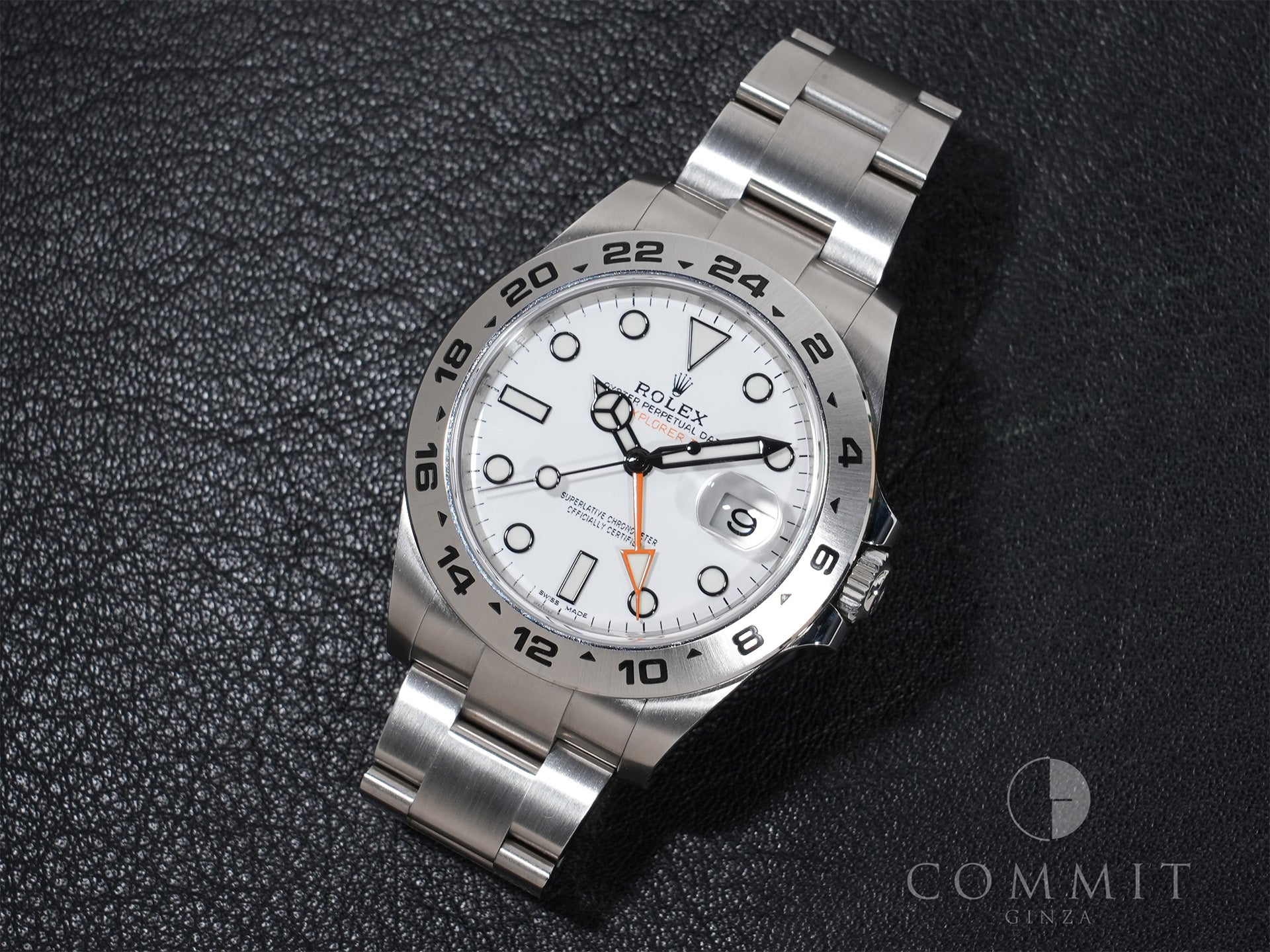 Rolex Explorer II Ref. 216570 Stainless Steel White Dial Excellent Condition vd49ev4a