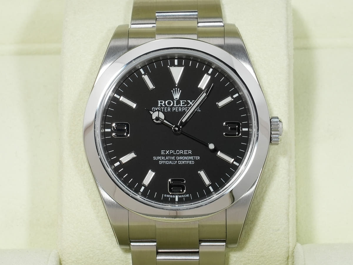 ロレックス エクスプローラーI Ref.214270 SS ブラック文字盤 未使用 bwxbt9ho
