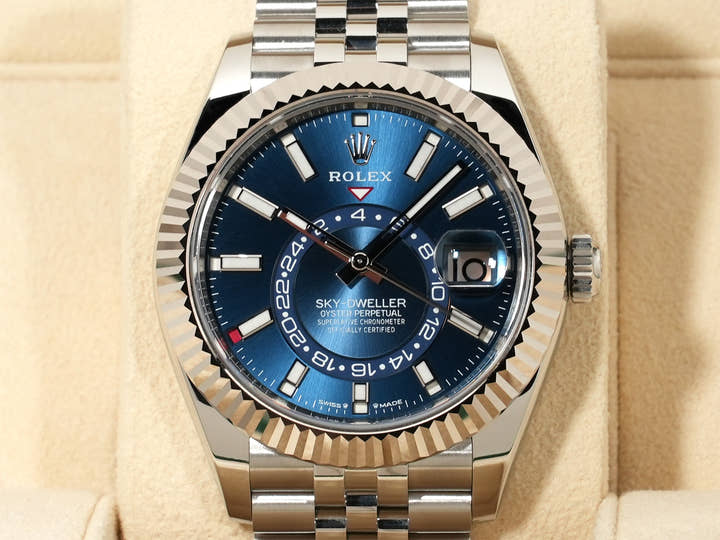 ロレックス スカイドゥエラー Ref.336934 ステンレススチール/ホワイトゴールド ブルー文字盤 ジュビリーブレスレット