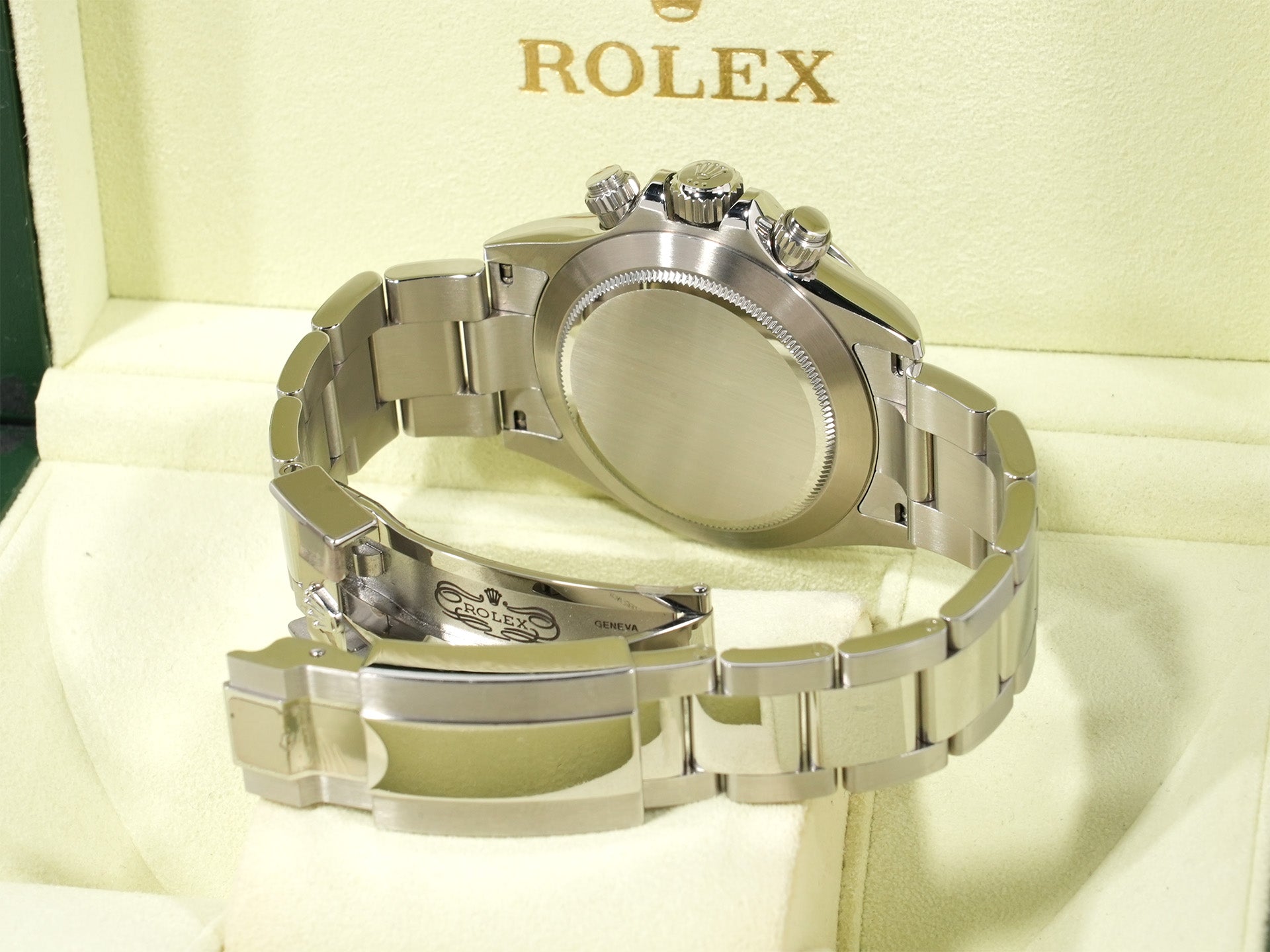 Rolex Daytona Ref. 116520 Stainless Steel Black Dial Pre-owned wddt72w4