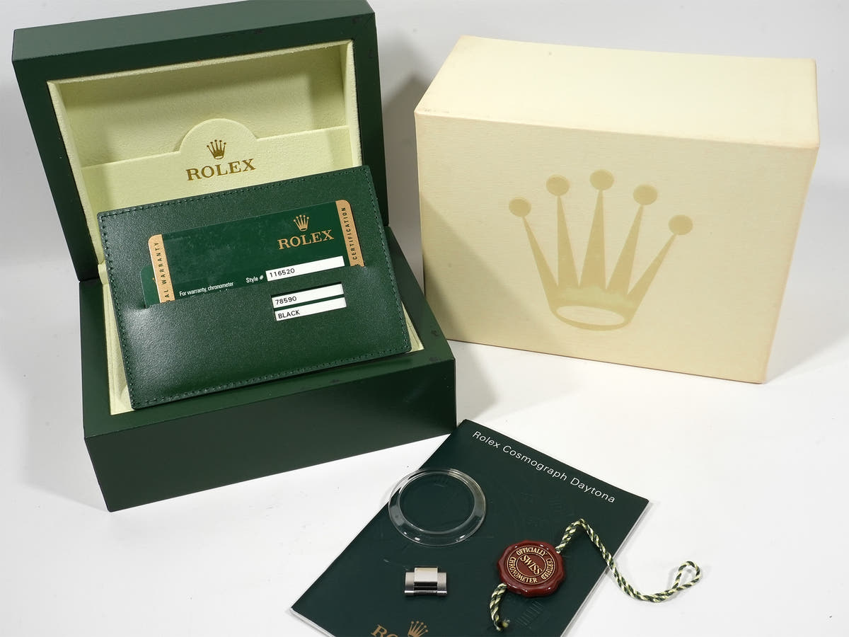 Rolex Daytona Ref. 116520 Stainless Steel Black Dial Pre-owned wddt72w4