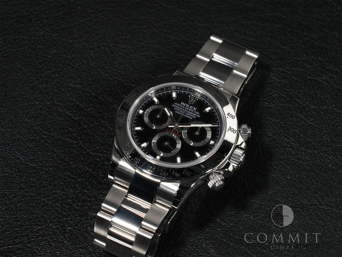 Rolex Daytona Ref. 116520 Stainless Steel Black Dial Pre-owned wddt72w4