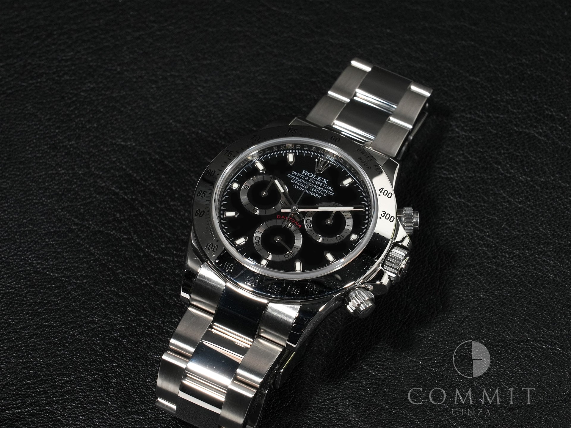 Rolex Daytona Ref. 116520 Stainless Steel Black Dial Pre-owned wddt72w4